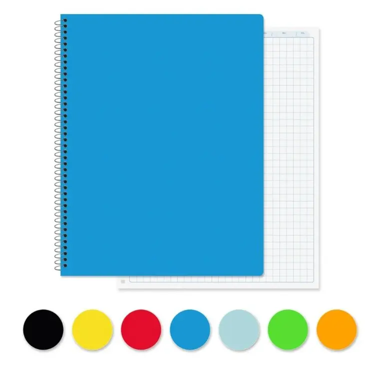 CUADERNO CON ESPIRAL 100H C/CUADROS (19749-C)