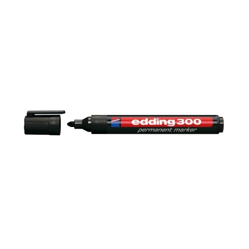 MARCADOR PERMANENTE EDDING 300 P/REDONDA NEGRO