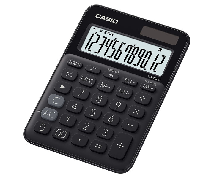 CALCULADORA CASIO DE ESCRITORIO MS-20UC-BK (11983)
