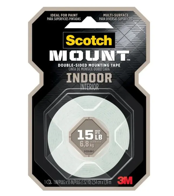 CINTA DOBLE CARA PARA INTERIOR SCOTCH 1"X55" (17661)