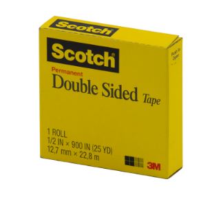 CINTA ADHESIVA SCOTCH 665 DOBLE LADO 1/2" * 25MTS (11171)