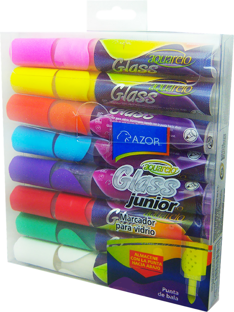 ESTUCHE DE MARCADORES PARA VIDRIO DE 12 