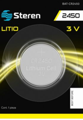 BATERIA DE LITIO TIPO BOTÓN "CR2450"  3V