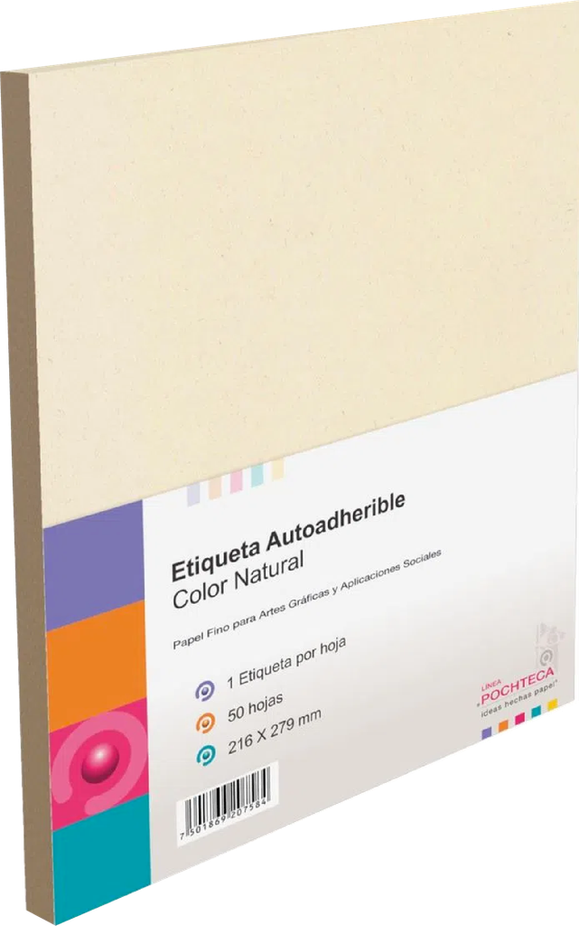 ETIQUETA POCHTECA (ADHESIVA, CARTA, 