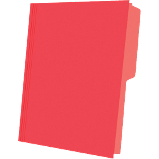 FOLDER INTERIOR CARTA COLOR ROJO
