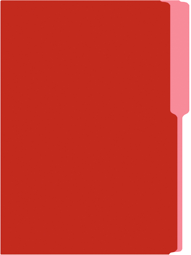 FOLDER INTERIOR OFICIO COLOR ROJO