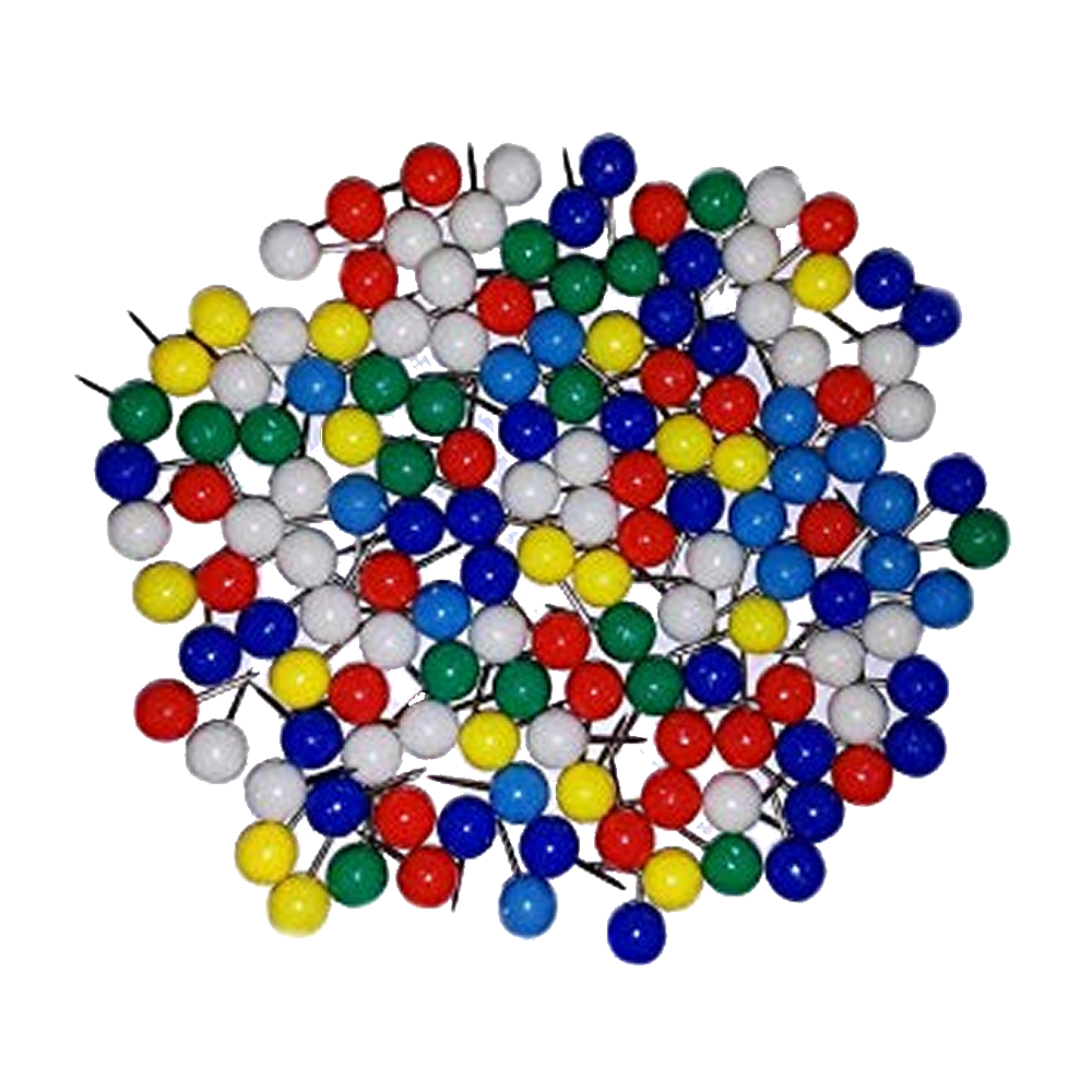 CAJA DE TACHUELAS DE CABEZA DE COLORES