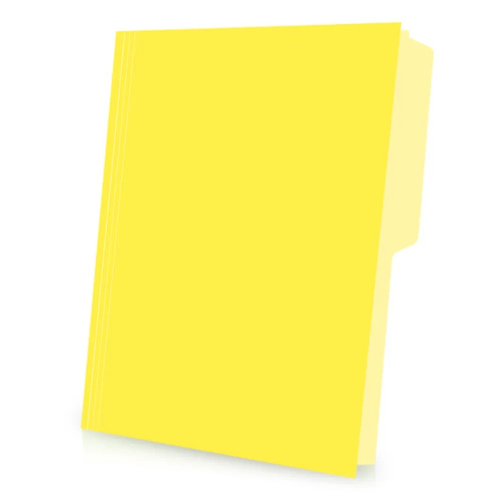 FOLDER INTERIOR CARTA COLOR AMARILLO