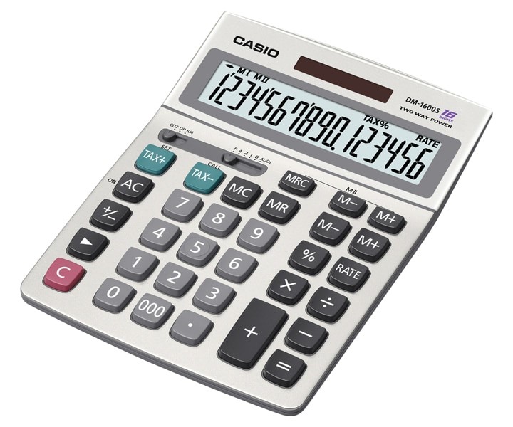 CALCULADORA CASIO CASDM-1600S 16 DIGITOS