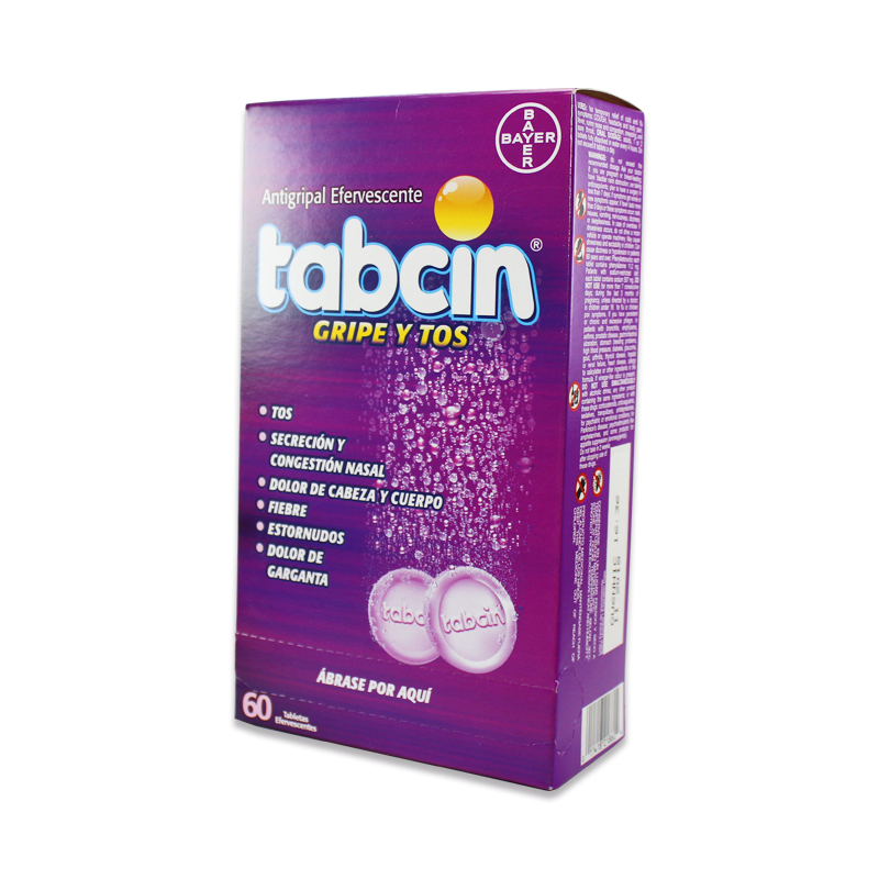 TABCIN GRIPE Y TOS EFERVESCENTE      60*1