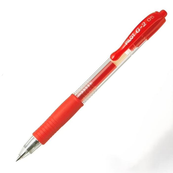 LAPICERO GEL 0.5  PILOT G2 ROJO