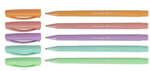 BOLIGRAFO FABER CASTELL TRILUX 343606 COLORES PASTEL (B/5)