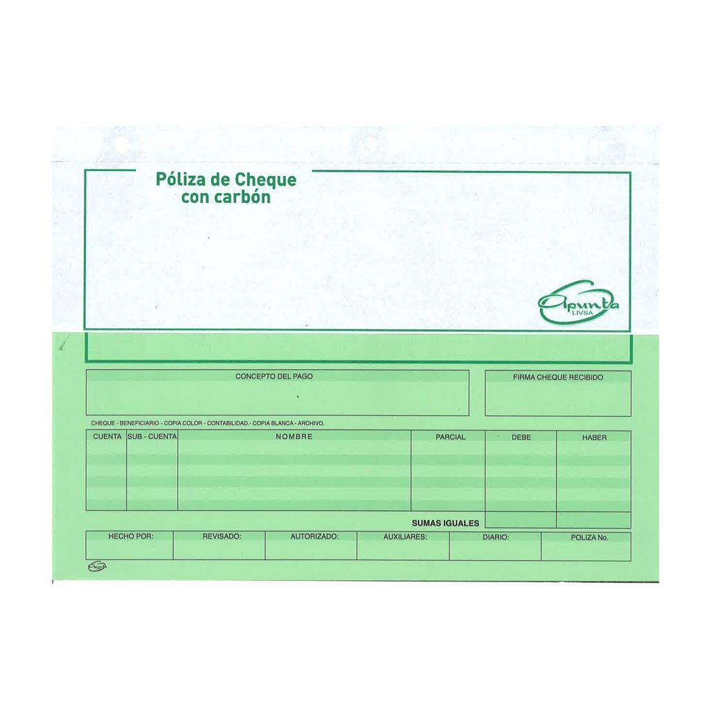 VOUCHER APUNTA (CARBON INTERCALADO)