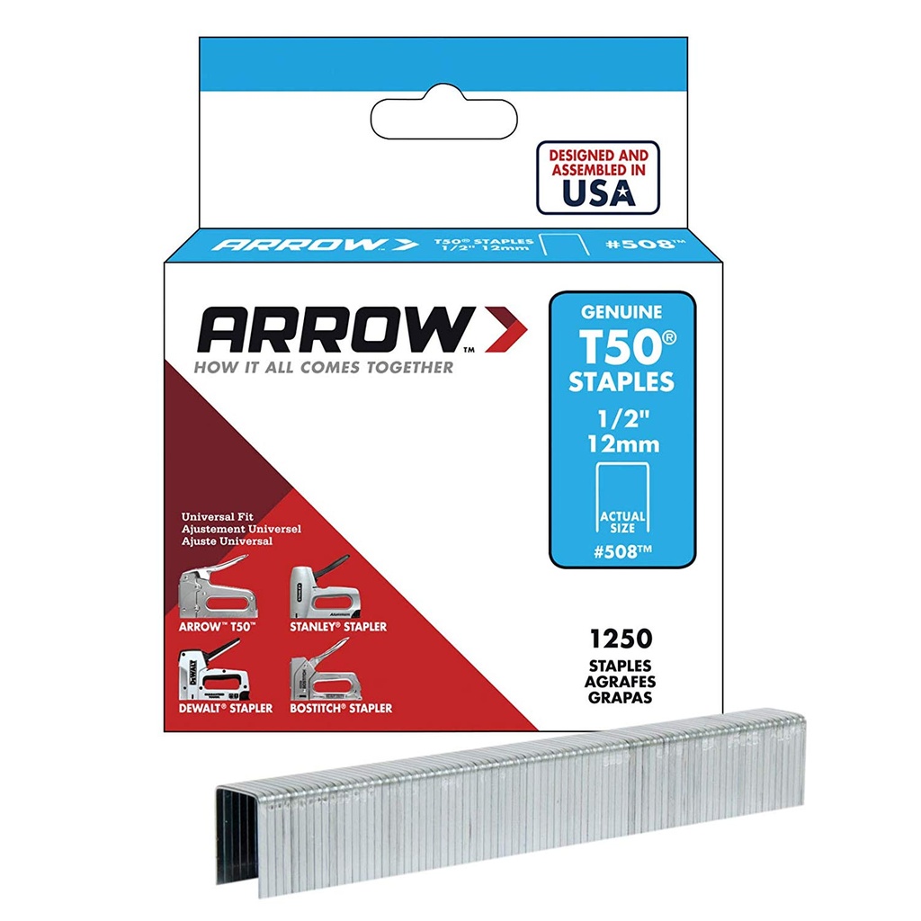 GRAPA ARROW T50/506 3/8 (CAJA/1,250)