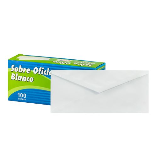 SOBRES BLANCOS 25.5X34 (OFICIO)