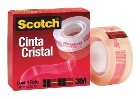 DESCONTINUADO TAPE SCOTCH CINTA CRISTAL 1820B 18MM X 20 M