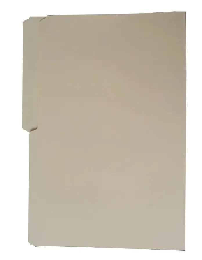 FOLDER MANILA TAMAÑO OFICIO PESTAÑA LARGA (17 CM)
