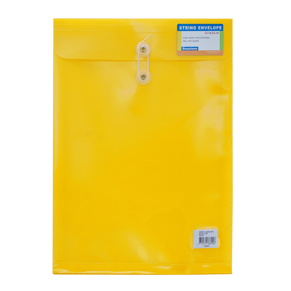 FOLDER PLASTICO C/PITA OFICIO AMARILLO 