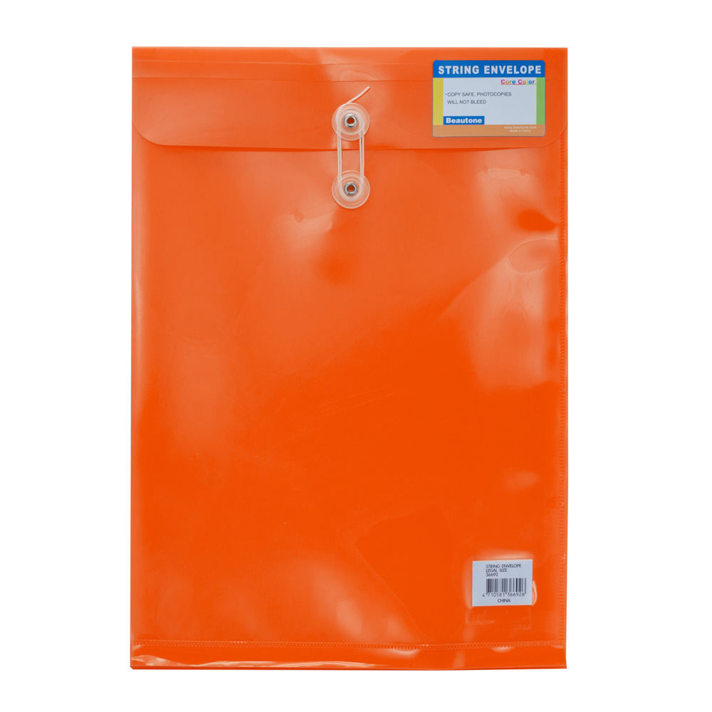 FOLDER PLASTICO C/PITA OFICIO NARANJA 