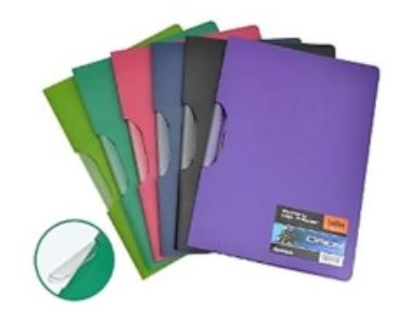 FOLDER PLASTICO T/CARTA FONDO ROJO