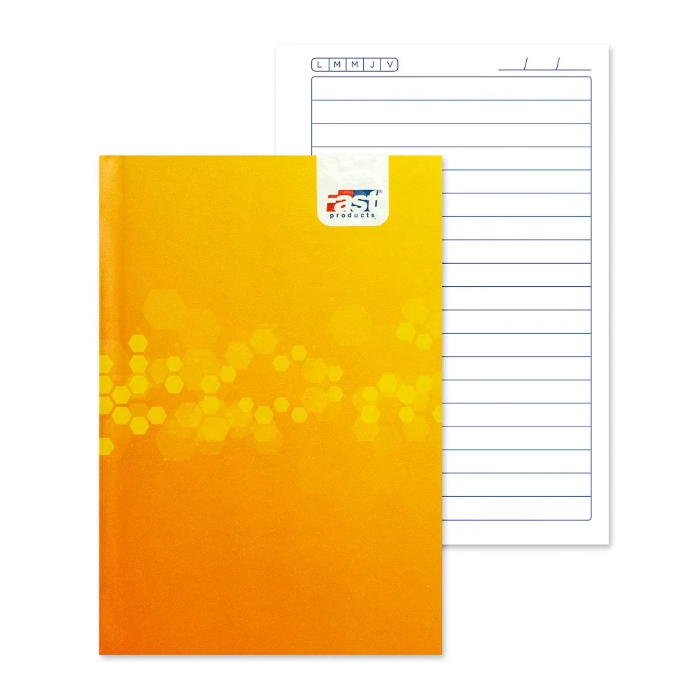 LIBRETA EMPASTADA 1/4 DE CARTA 95 HOJAS