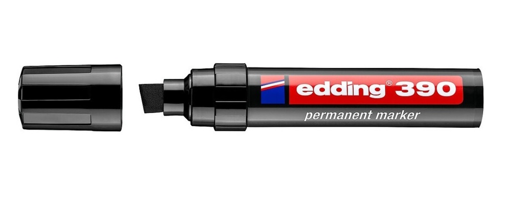 MARCADOR PERMANENTE BISELADO NEGRO 