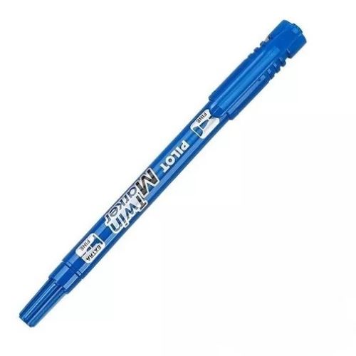 MARCADOR DOBLE PUNTA PILOT AZUL TWIN 