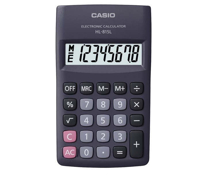 CALCULADORA CASIO BOLSILLO HL-815-BK 8