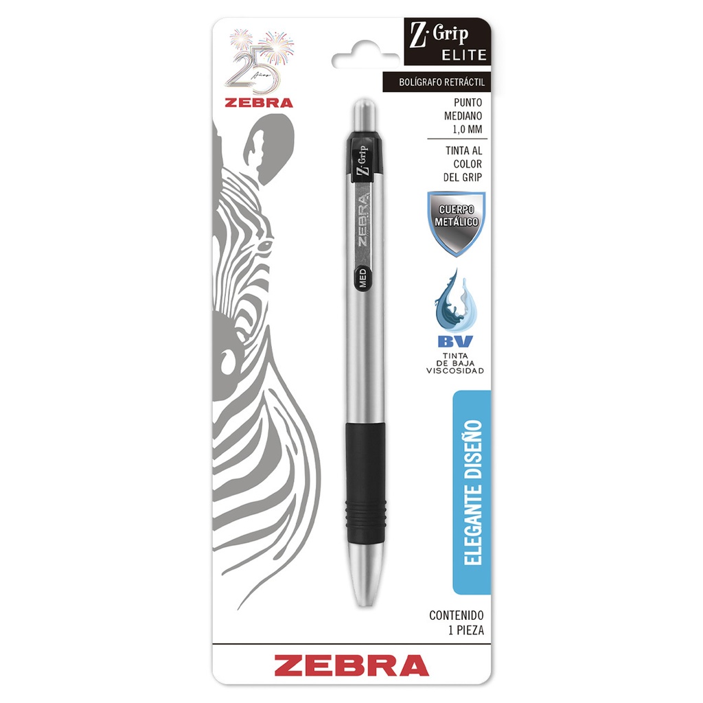 LAPICERO ZEBRA RETRACTIL NEGRO Z1 1MM