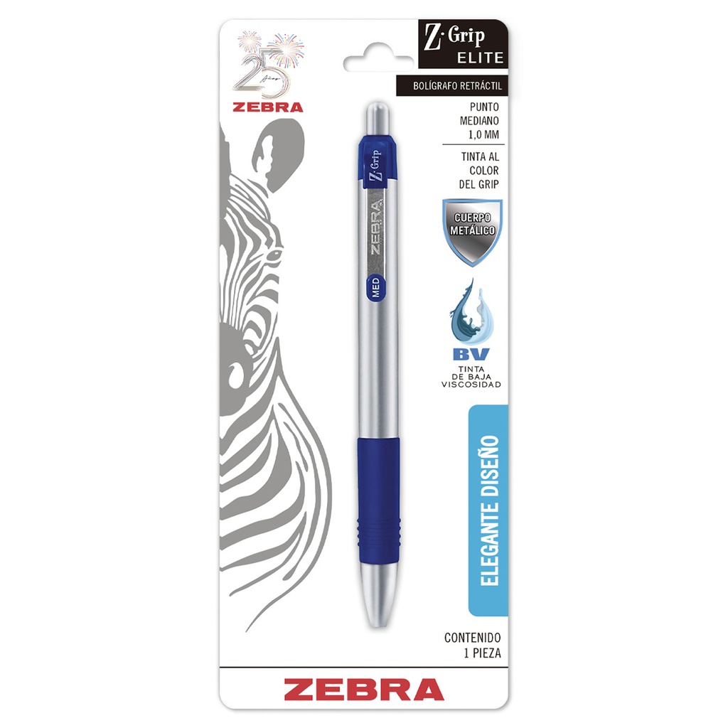 LAPICERO ZEBRA RETRACTIL AZUL Z1 1MM