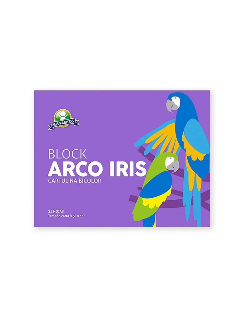 CARTULINA ARCOIRIS T/CARTA MIS PASITOS
