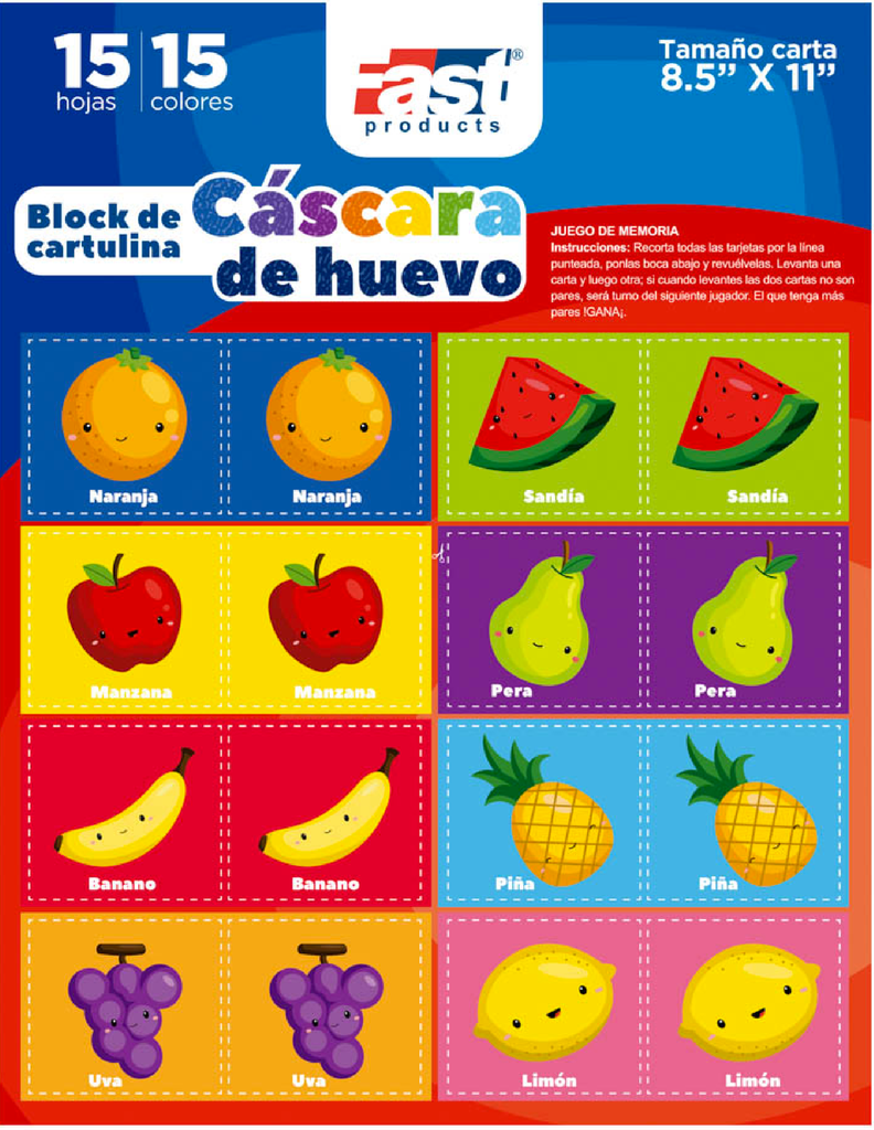 BLOCK PAPEL ARCOIRIS CASCARA DE HUEVO TEXTURA T/CARTA
