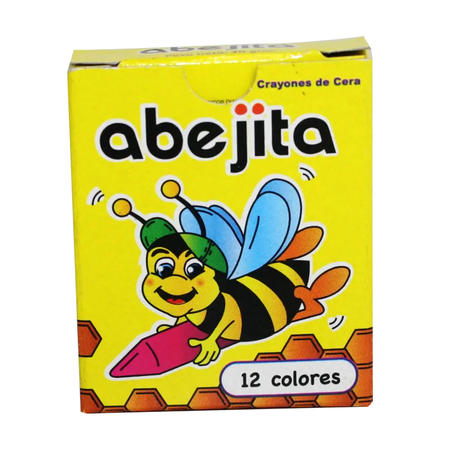 CRAYON DE CERA MINI ABEJITA C/12