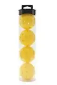 Set de 4 Pelotas para Pickleball Color Amarillo