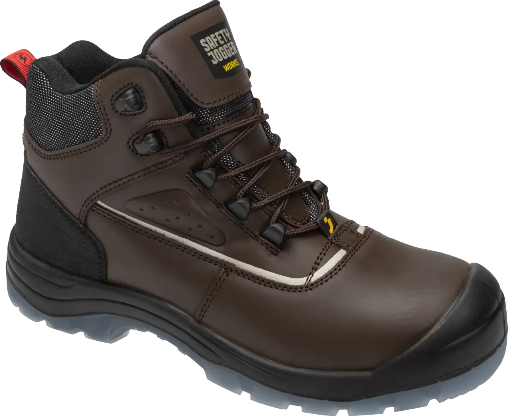 ZAPATO CON PUNTA/SEGURIDAD CAFE MARS-EH 