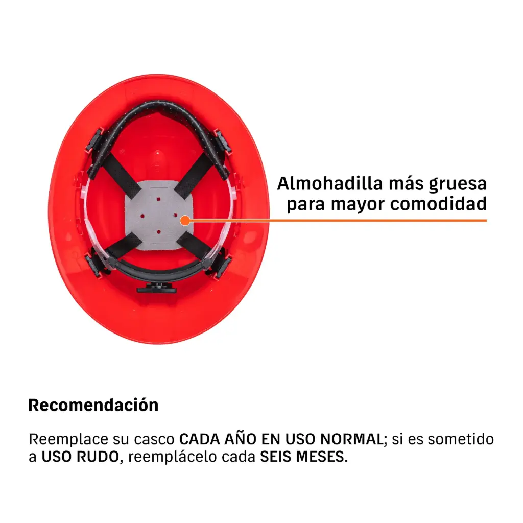 CASCO DE SEGURIDAD NARANJA 14292 TRUPER