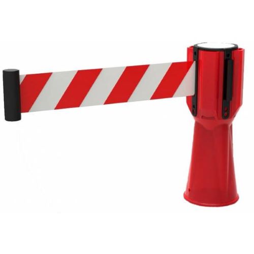 BARRERA /CINTA RETRACTIL ROJO/BLANCO 2 X 