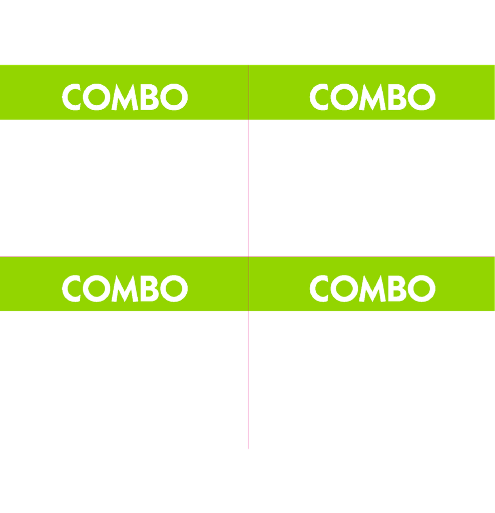 HABLADOR COMBO 1/4 CARTA HORIZONTAL P/100