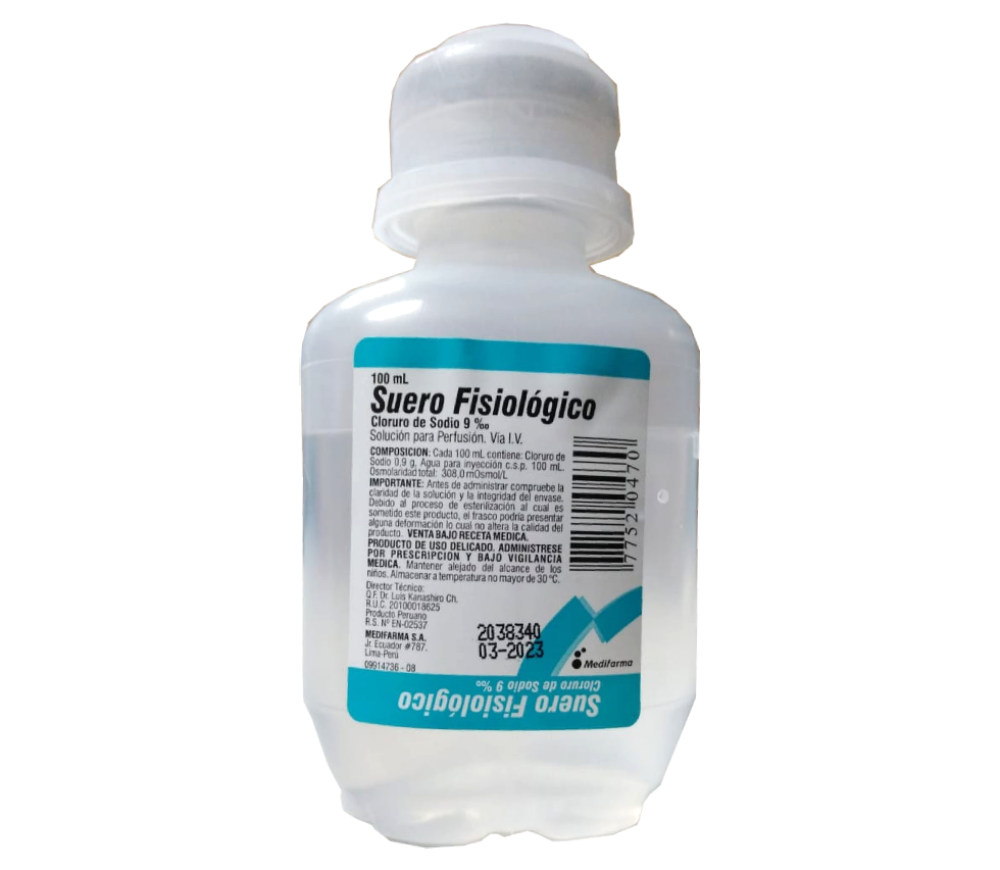 SUERO FISIOLOGICO DE 100ML