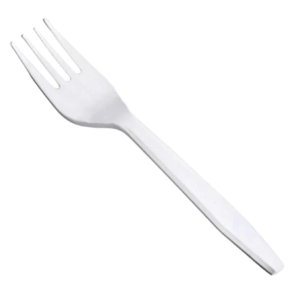 TENEDOR PLASTICO DESECHABLE PAQ/25