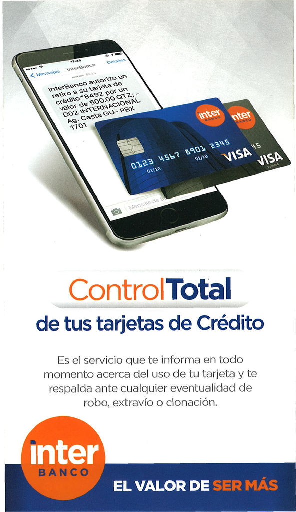 UNIFOLIAR CONTROL TOTAL INTERBANCO