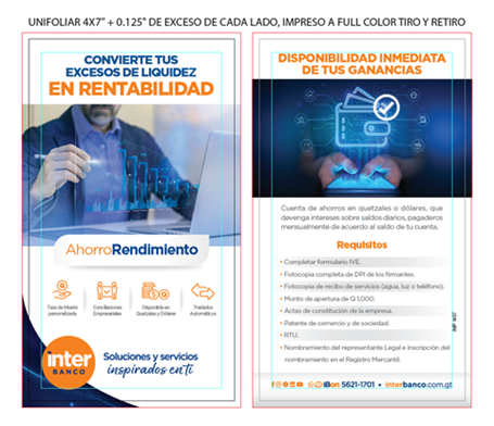 UNIFOLIAR DE AHORRO RENDIMIENTO P/100