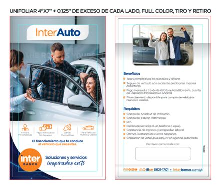UNIFOLIAR INTERAUTO INTERBANCO P/100