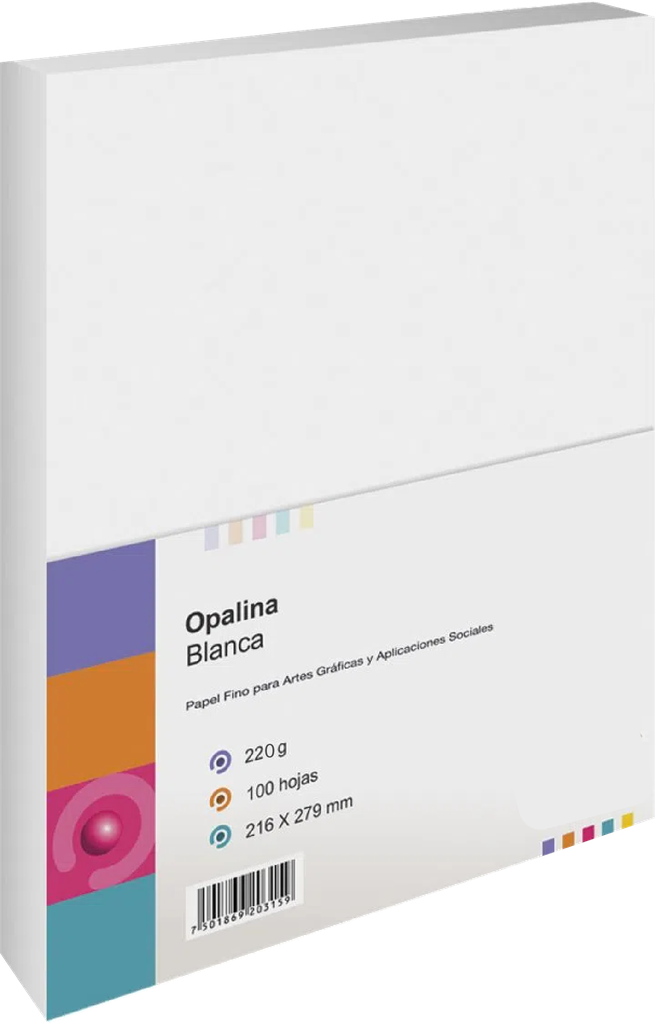 PAPEL OPALINA 220 GR, T/CARTA BLANCO