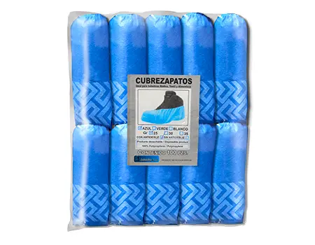 CUBRE ZAPATO (POLAINAS AZULES ANTISLIP) PAQ/50 PARES