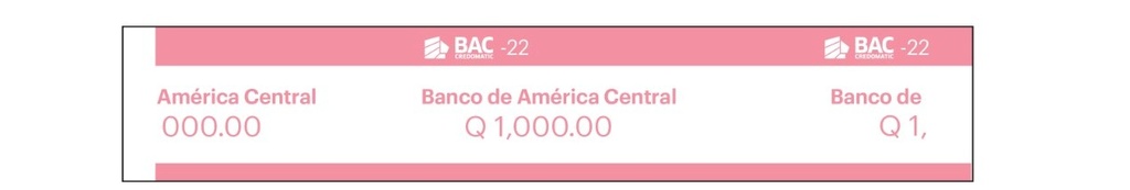 PRECINTOS DE Q.1000 COLOR ROSADO BAC P/100