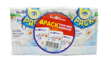 LECHE DESCREMADA 250 ML P/6