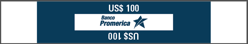 PRECINTOS DE $1.00 BOFA (ADHESIVOS) AZUL BP