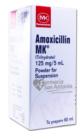 AMOXICILINA MK 125MG/5ML    (60ML SUSPENSION)