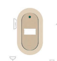 PLACA SENCILLA MARFIL LINEA BTCINO PLA01106